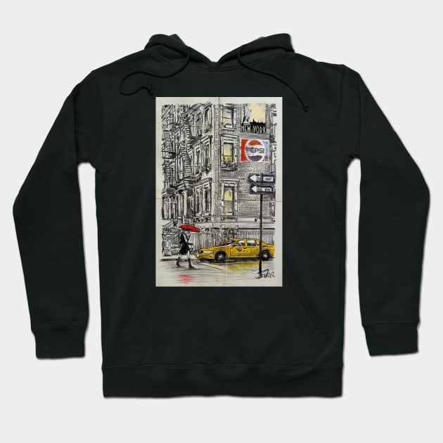 City corner Hoodie by Loui Jover 